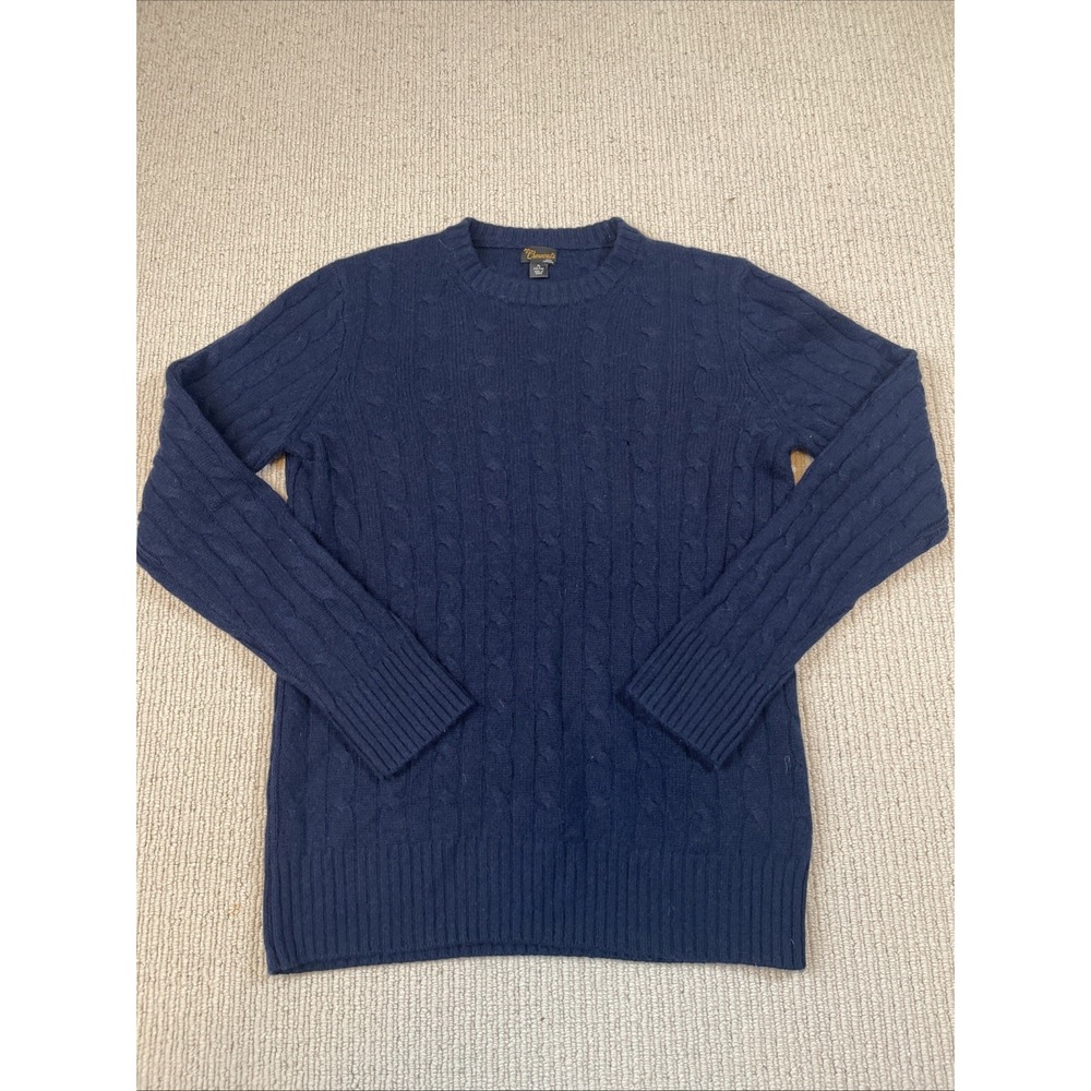 Crewcuts Girls XL Collection Cashmere Cable- Knit Sweater Navy